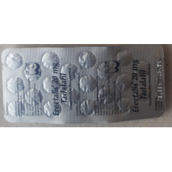 1Cartela do Erectalis Tadalafila 20mg