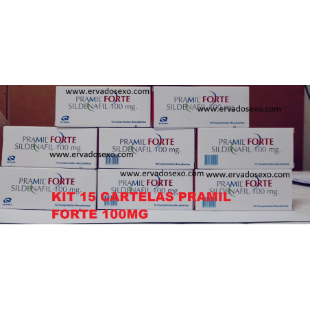 Pramil 100mg kit com 15 cartelas